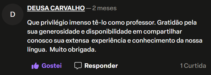Mensagem do canal do Professor Jorge Miguel — 23
